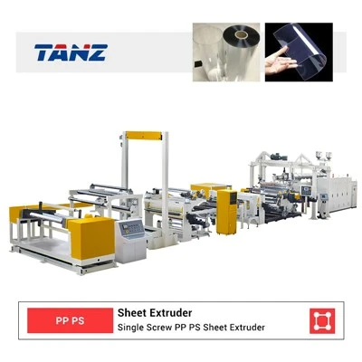 Single Screw Extruder PET PP PS Non Drying Exhaust Sheet Extruder