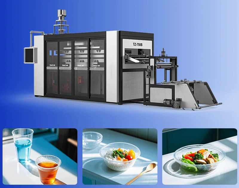 Plastic cup making machine