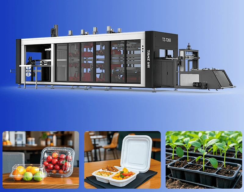 Plastic sheet forming machines